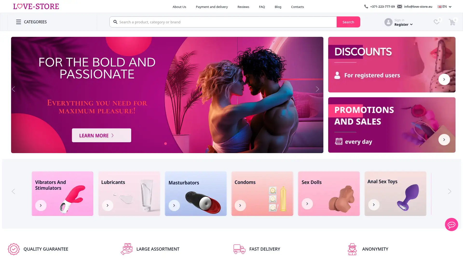 love-store.eu screenshot