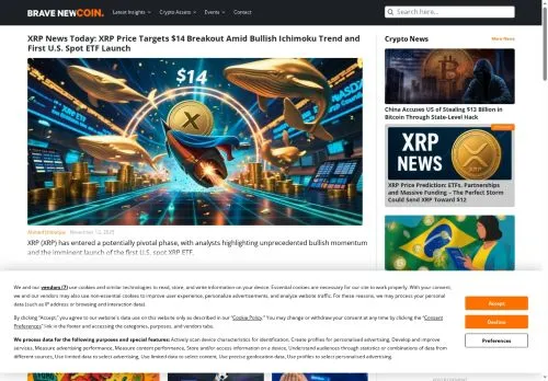 bravenewcoin.com screenshot