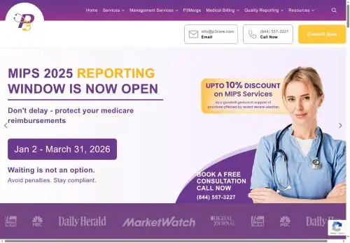 p3care.com screenshot