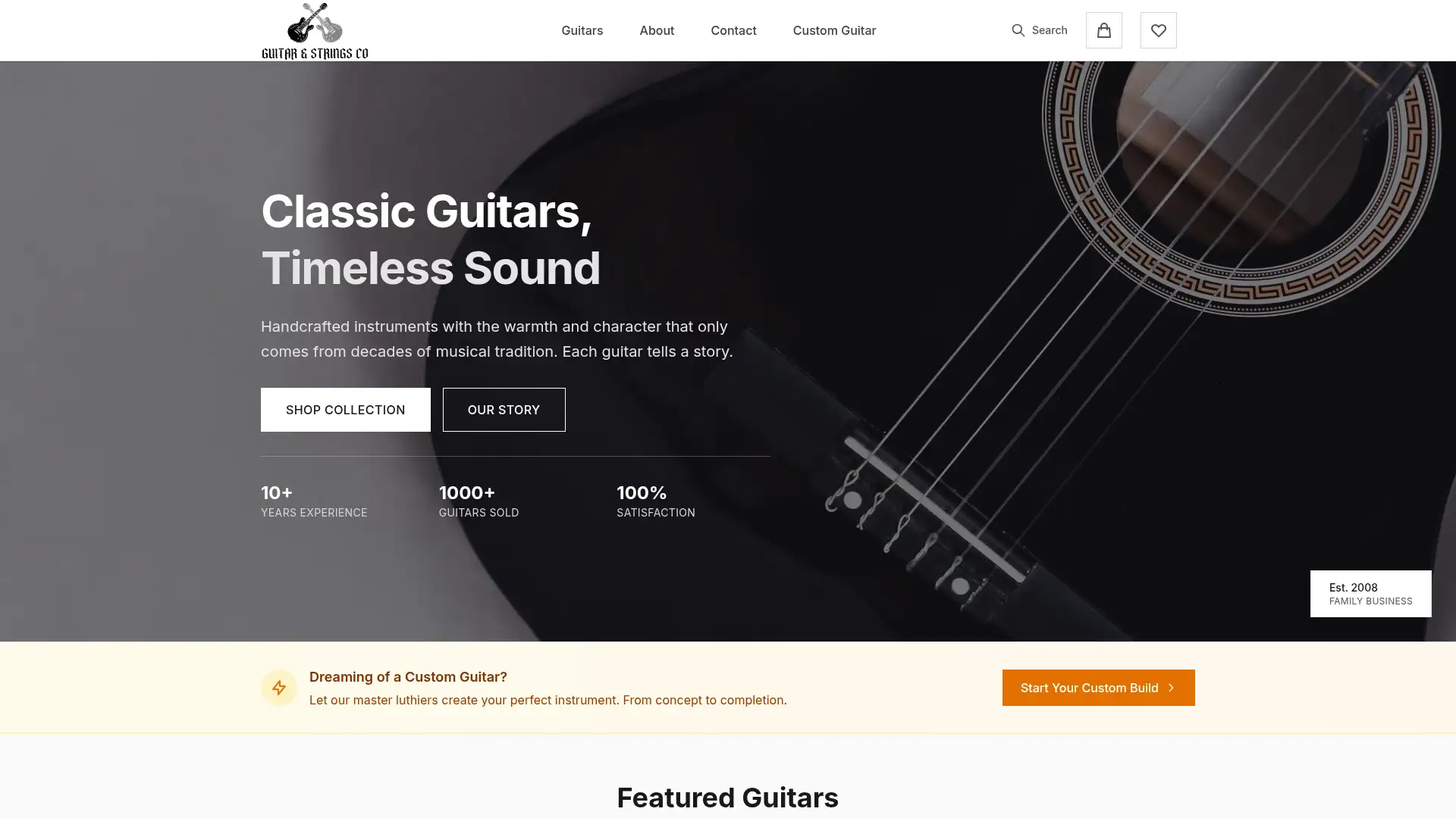 guitarstringsco.com screenshot
