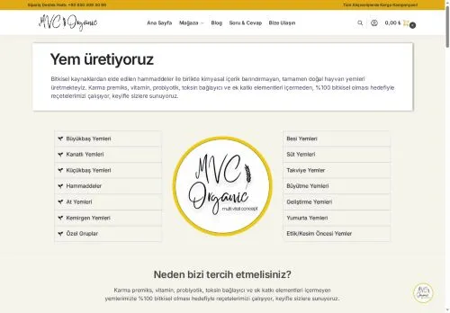 mvcorganic.com.tr screenshot