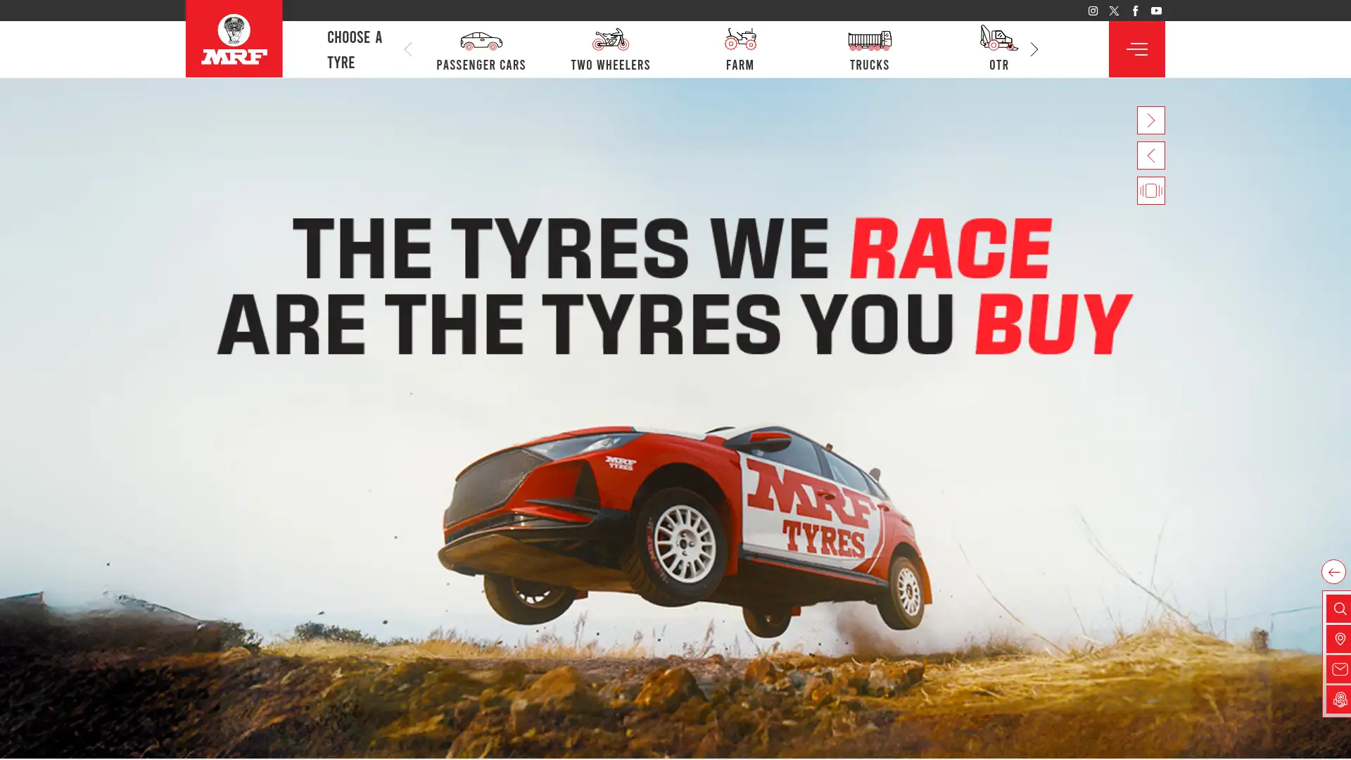mrftyres.com screenshot