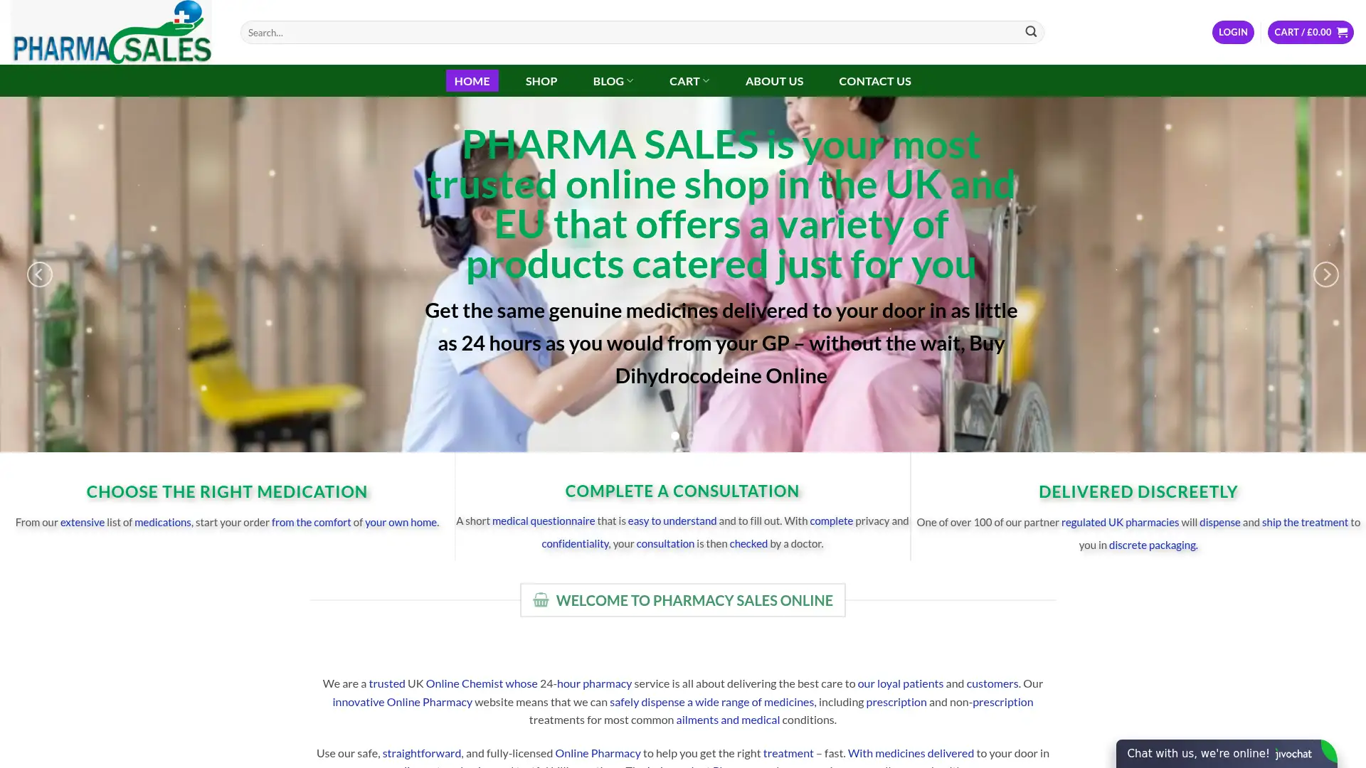 pharmasales.uk screenshot