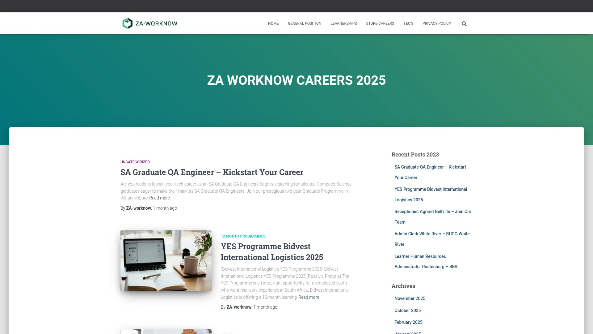 za-worknow.com screenshot
