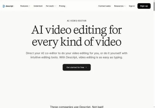 descript.com screenshot