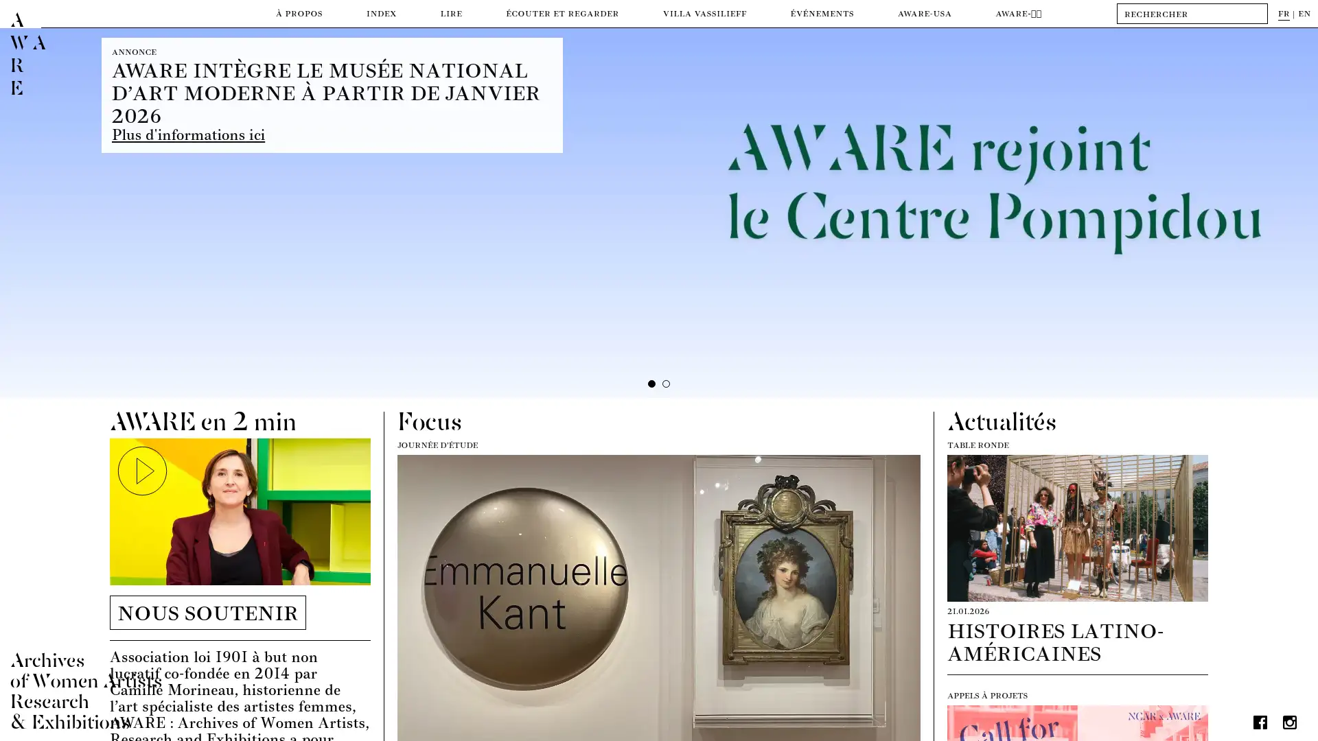 awarewomenartists.com screenshot