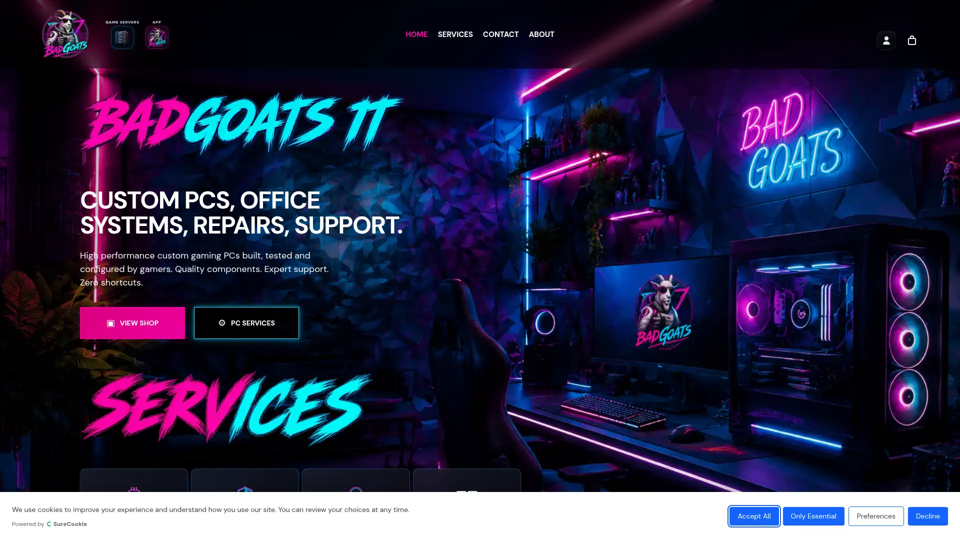 badgoats-it-services.com screenshot