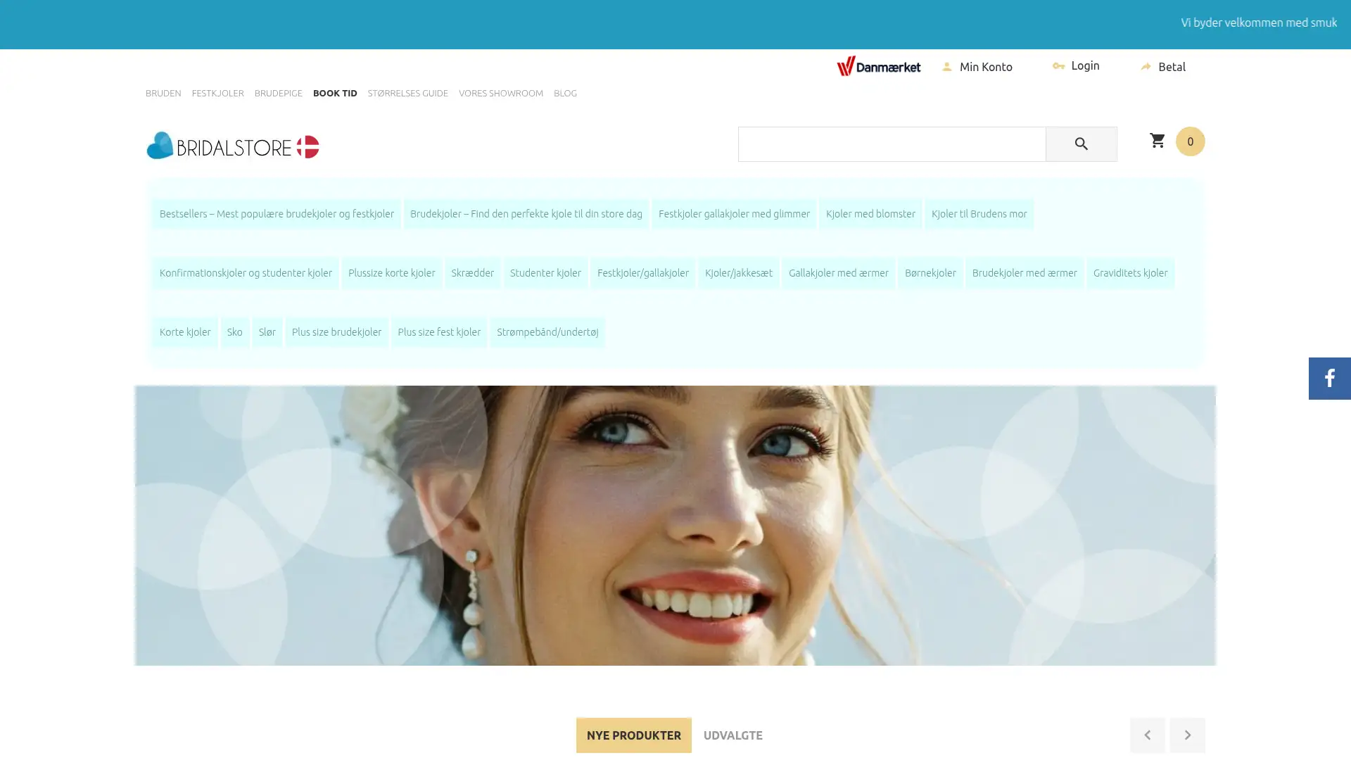 bridalstore.dk screenshot