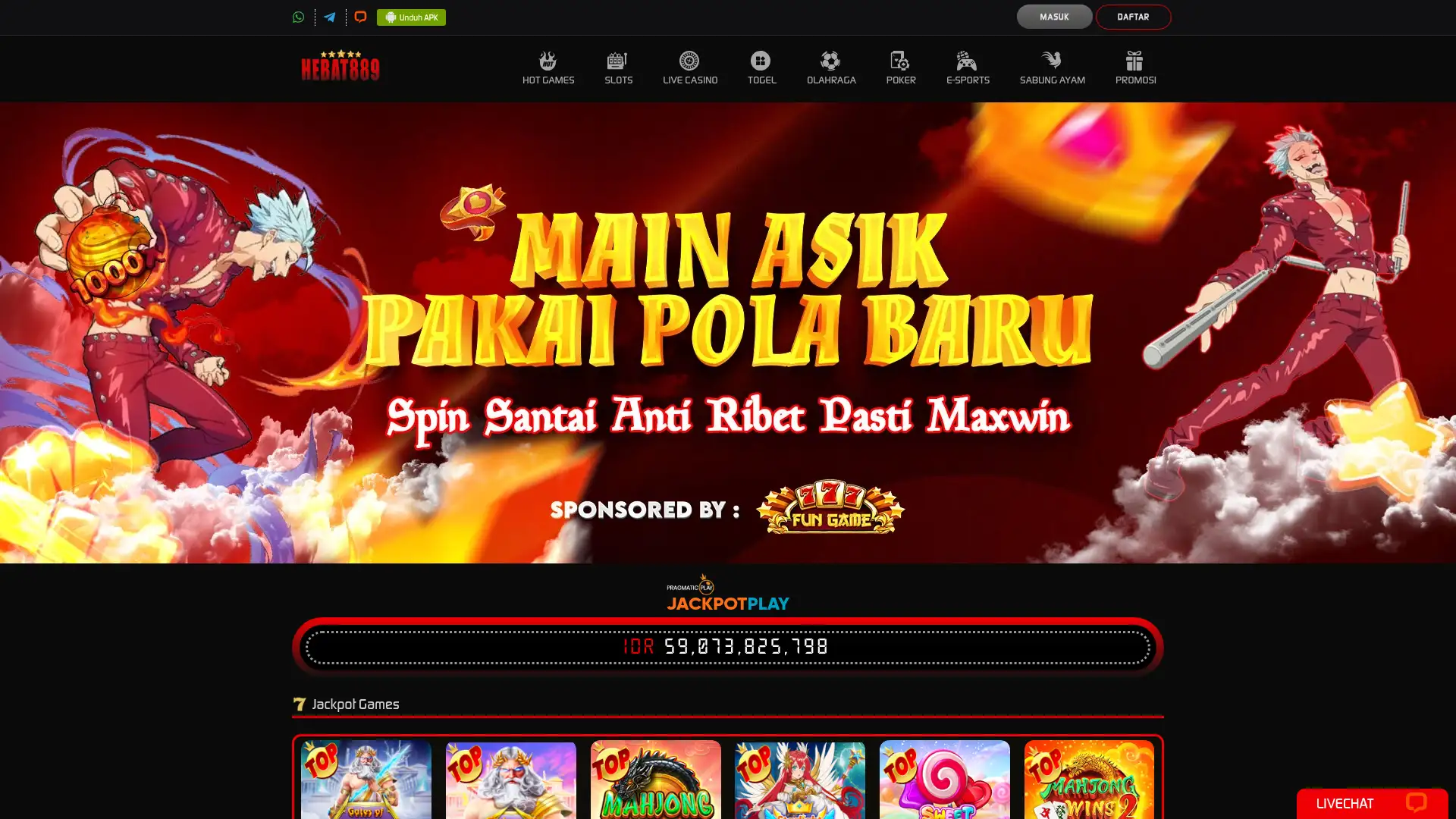 hebat889.org screenshot