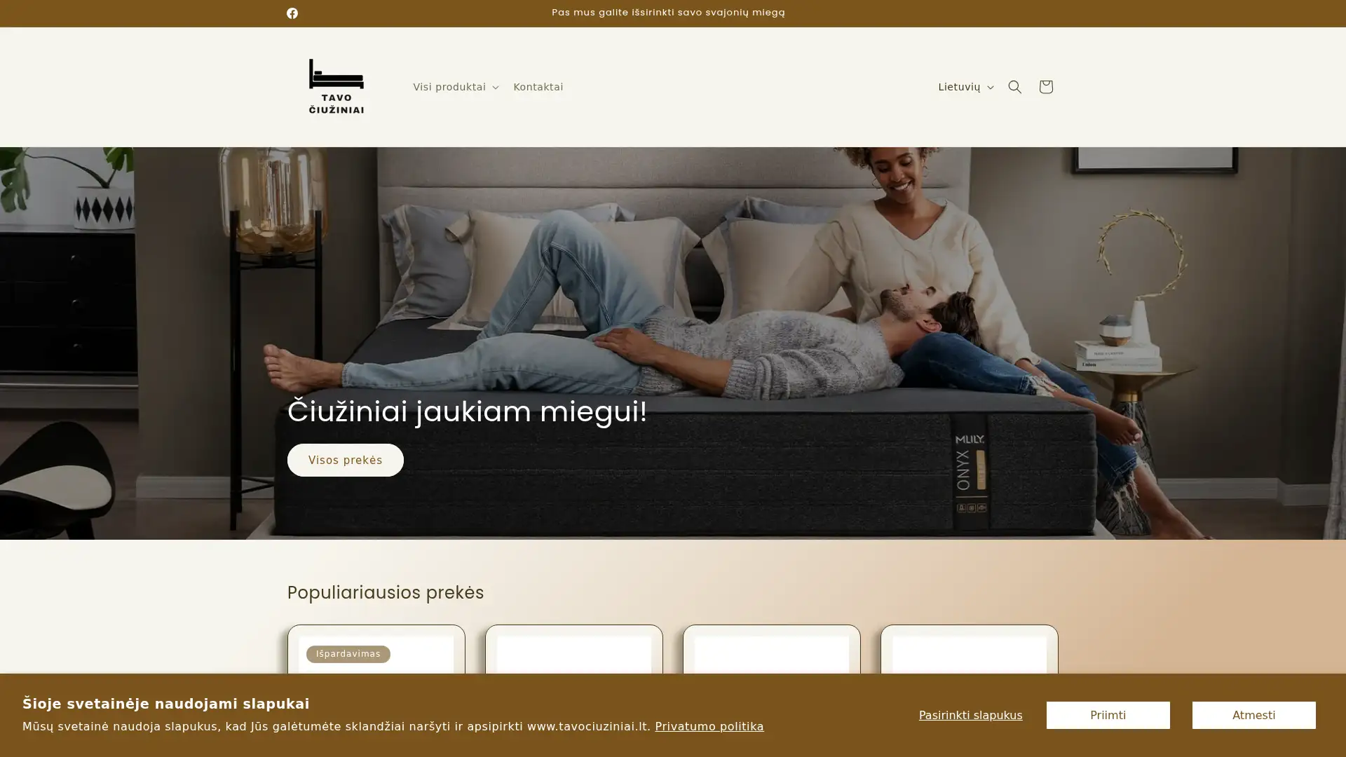 tavociuziniai.lt screenshot