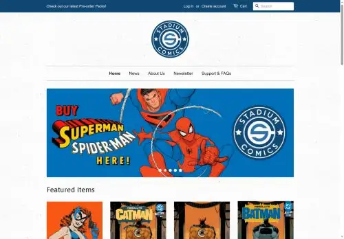 stadiumcomics.com screenshot