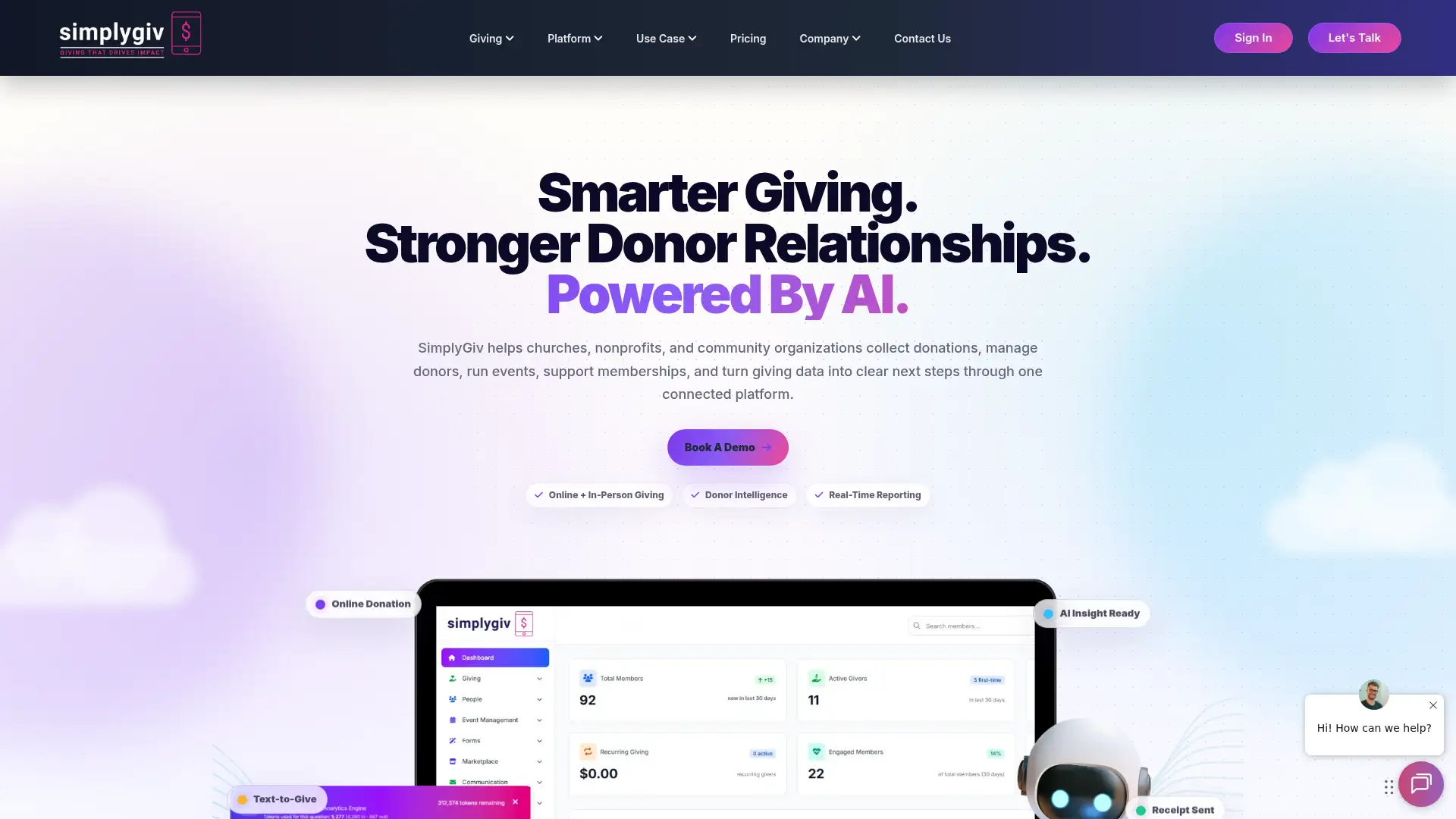 simplygiv.com screenshot