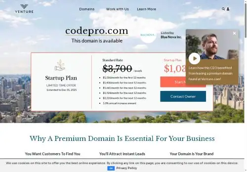 codepro.com screenshot