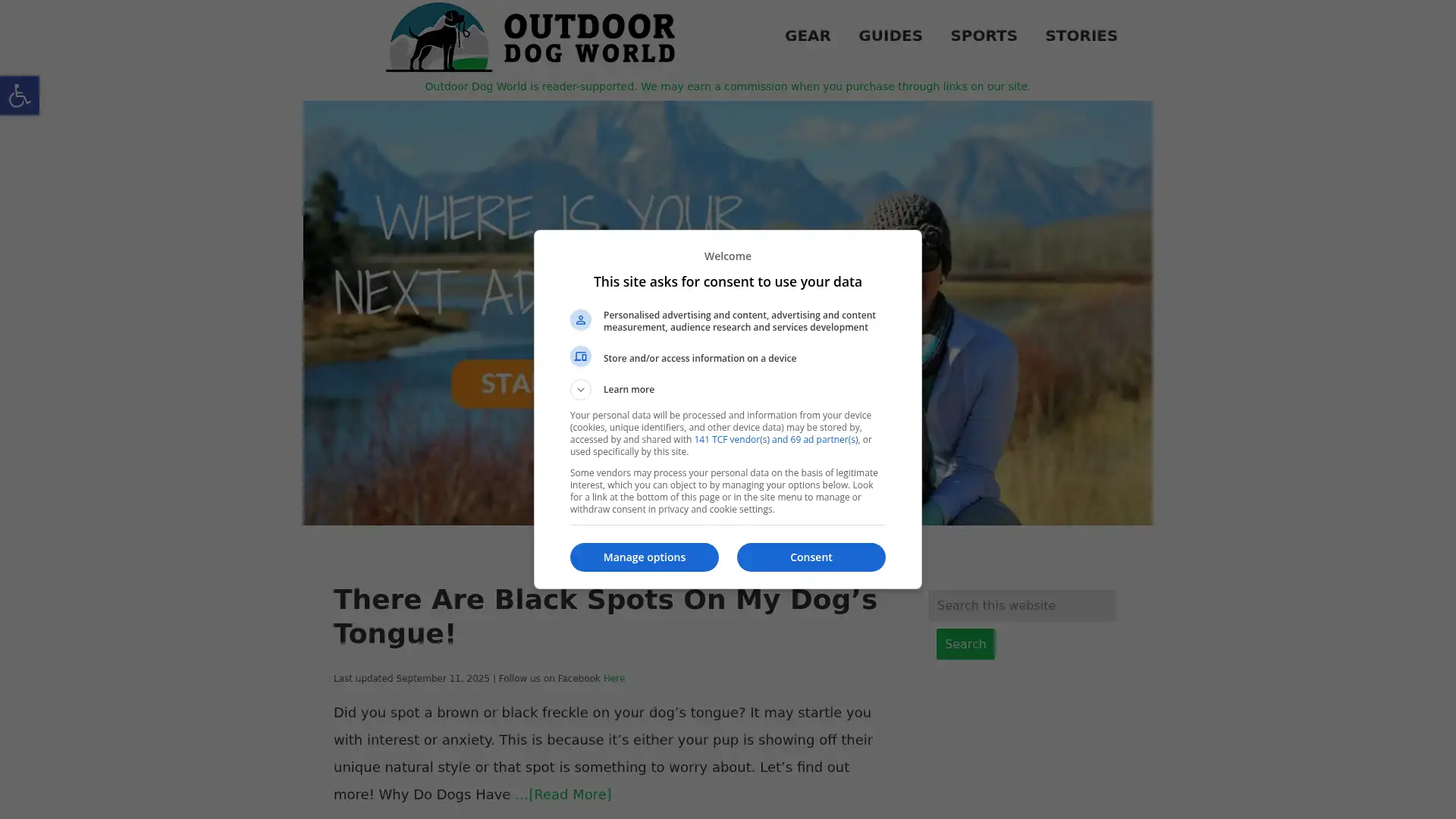 outdoordogworld.com screenshot