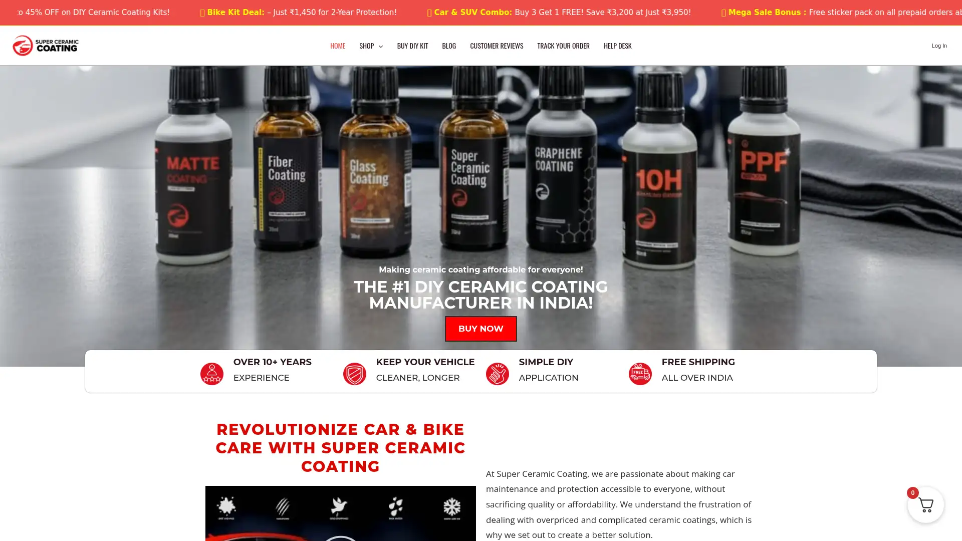 superceramiccoating.com screenshot