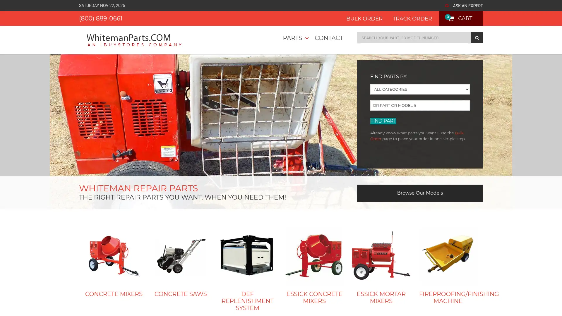 whitemanparts.com screenshot