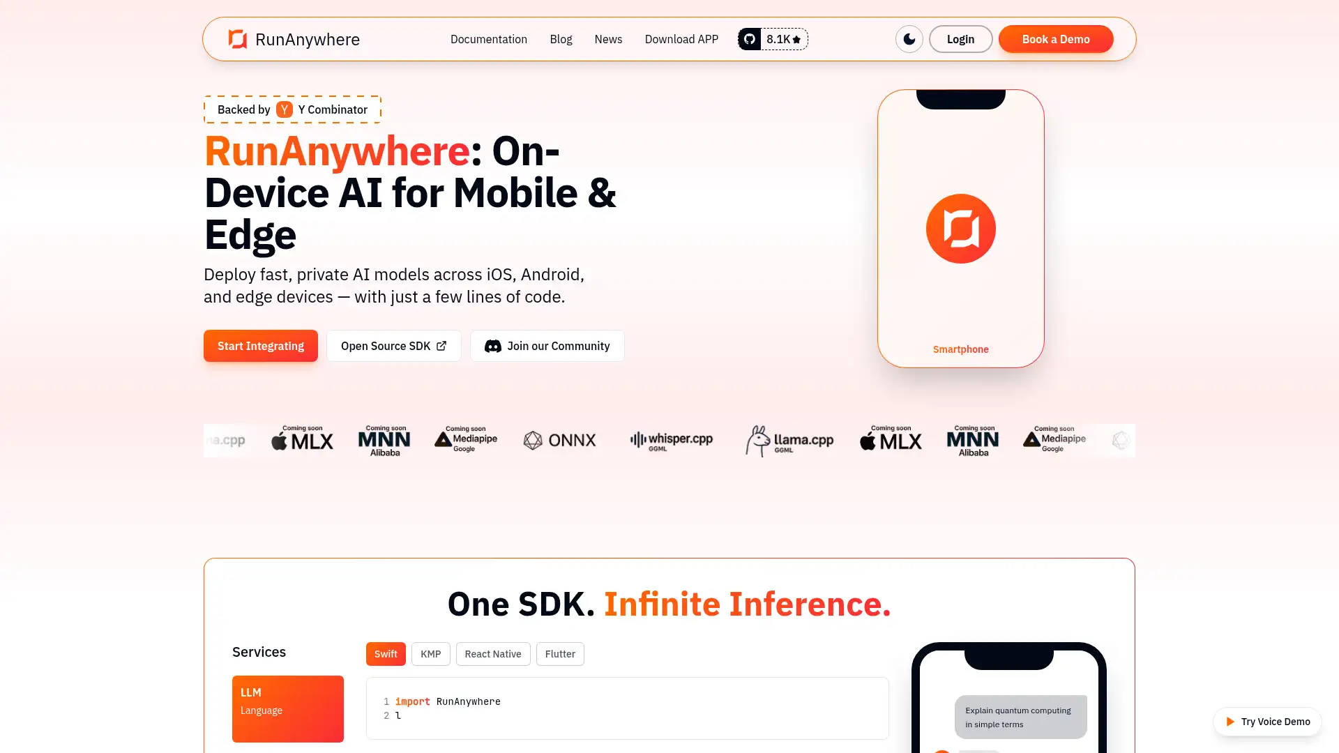 runanywhere.ai screenshot