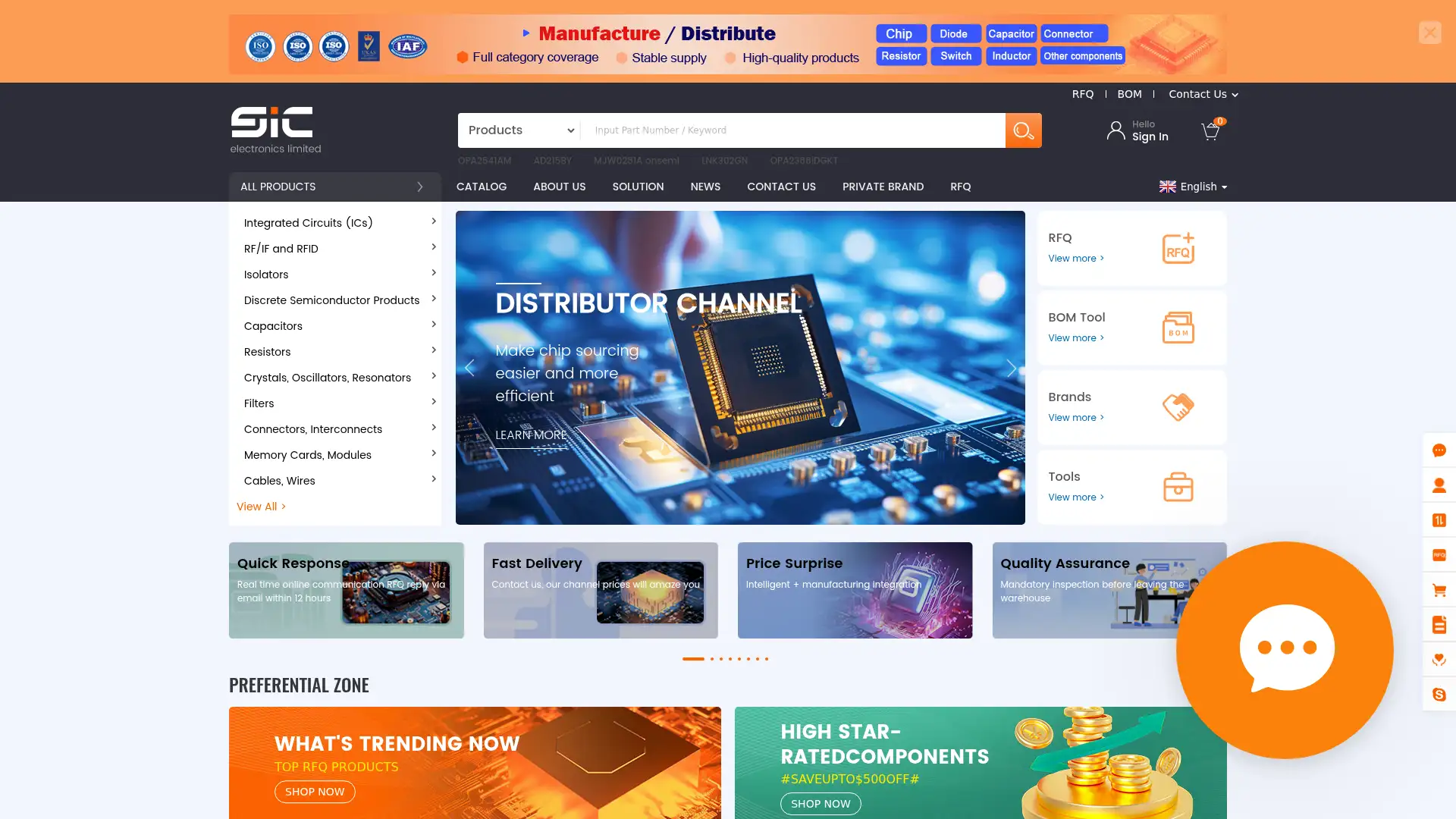 sic-components.com screenshot
