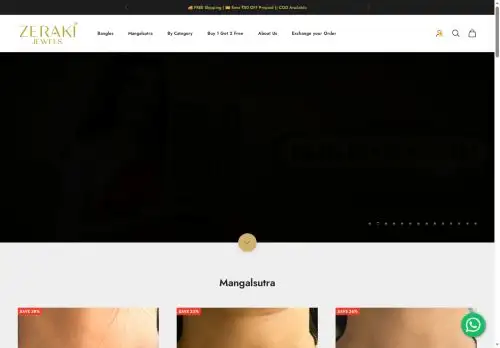 zerakijewels.com screenshot