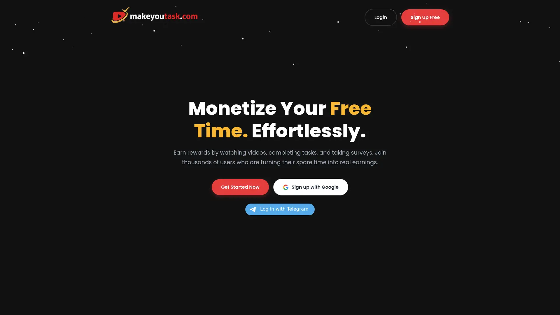 makeyoutask.com screenshot