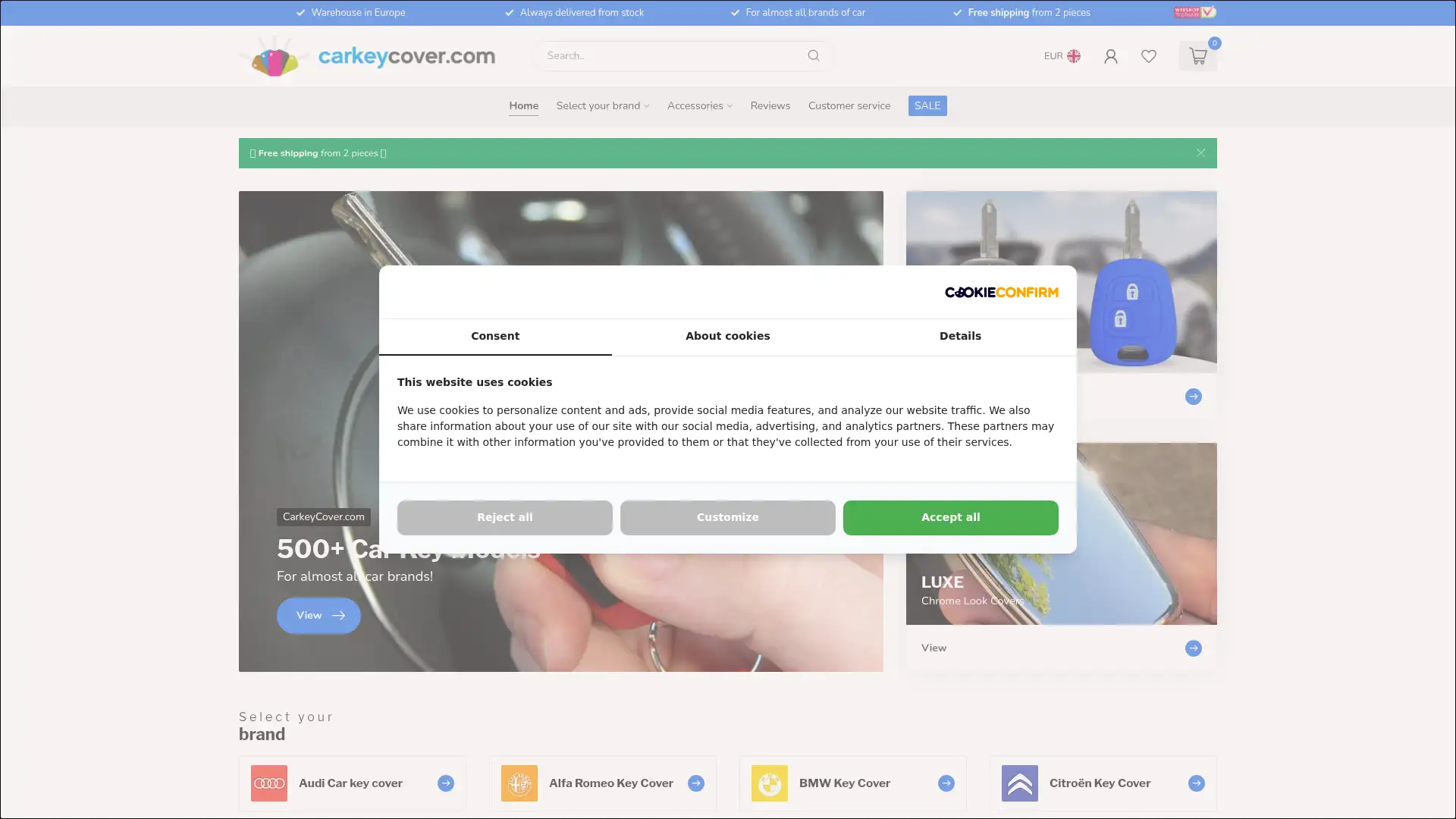 carkeycover.com screenshot