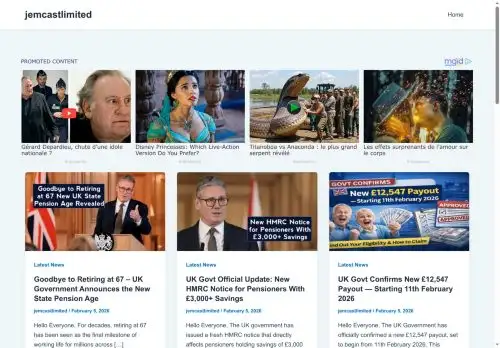 jemcastlimited.co.uk screenshot