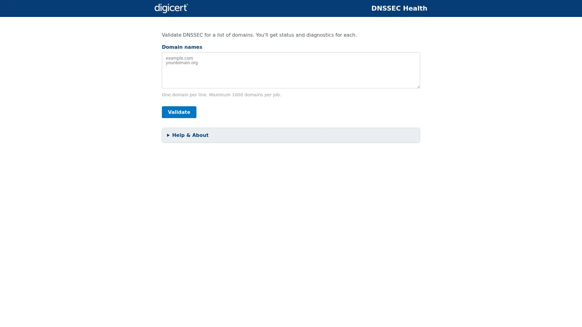 dnssec.health screenshot
