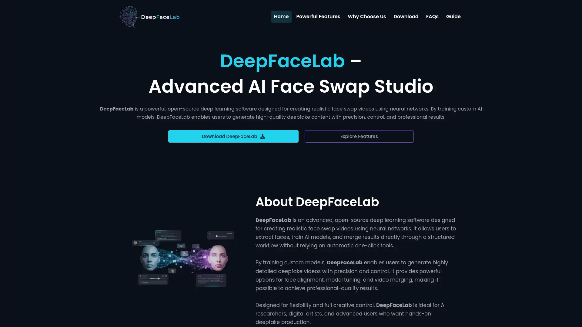 deepfacelab.org screenshot