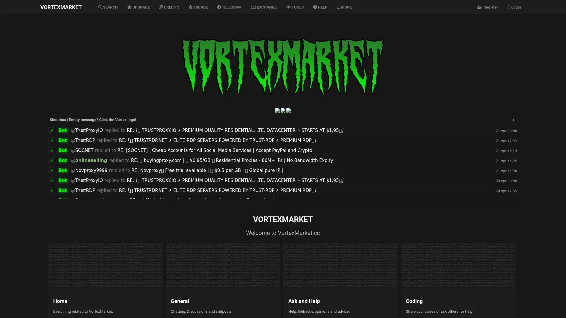 vortexmarket.cc screenshot
