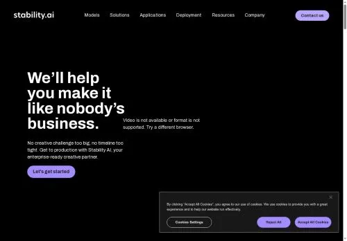 stability.ai screenshot