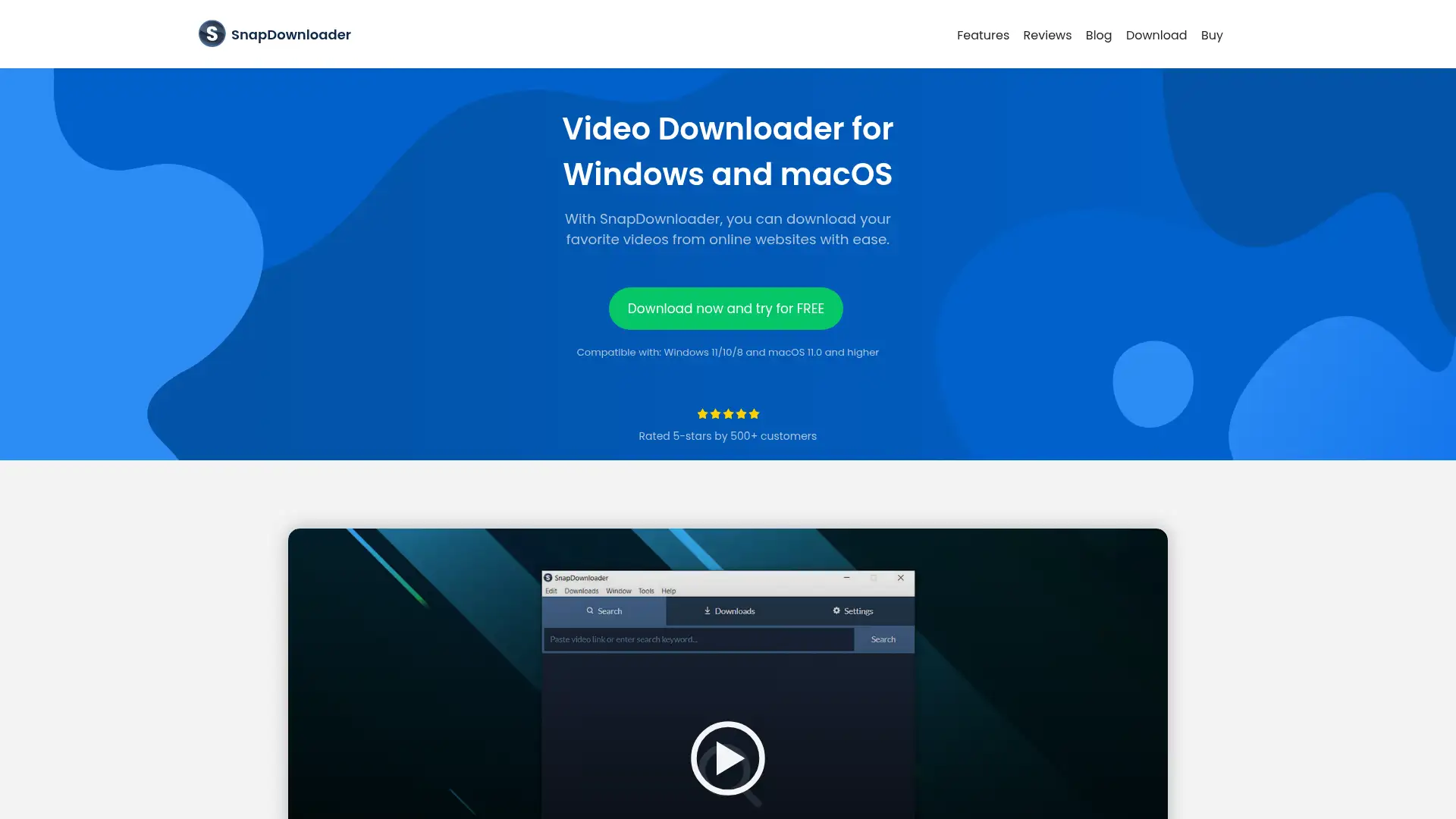 snapdownloader.com screenshot