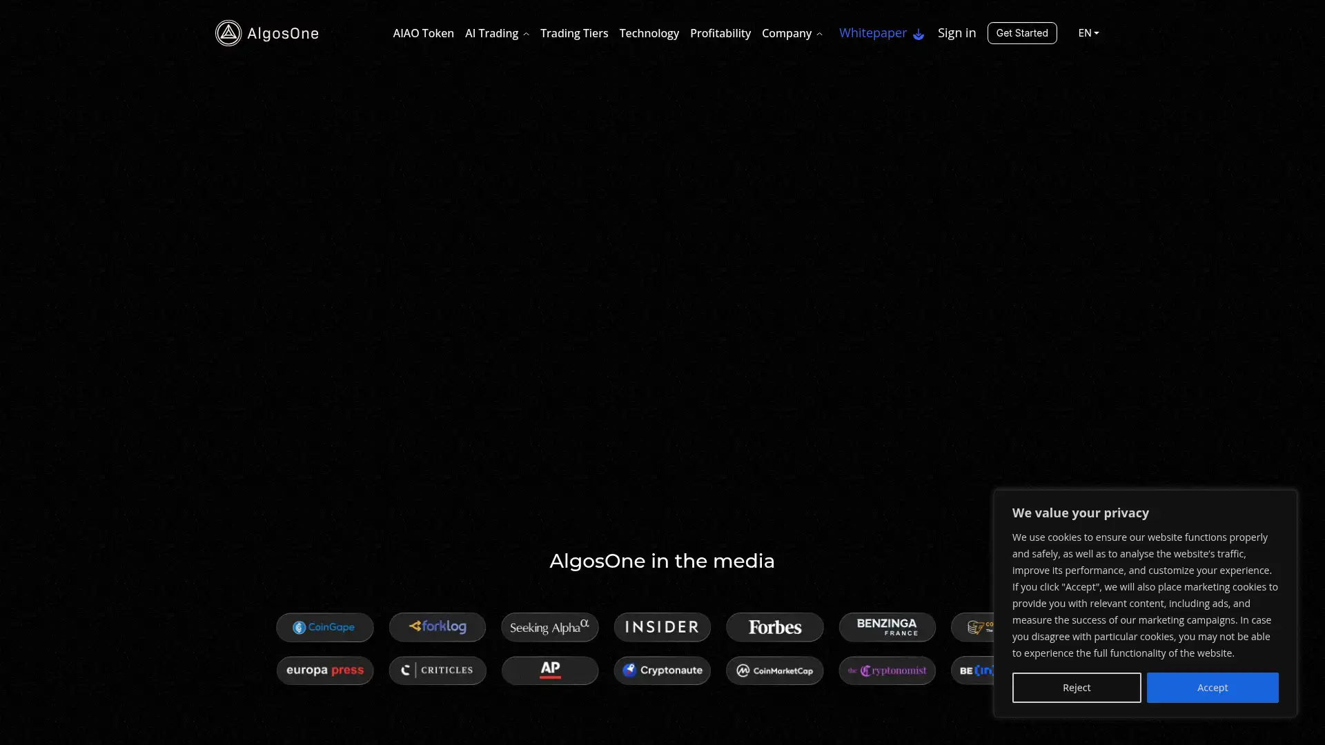 algosone.ai screenshot