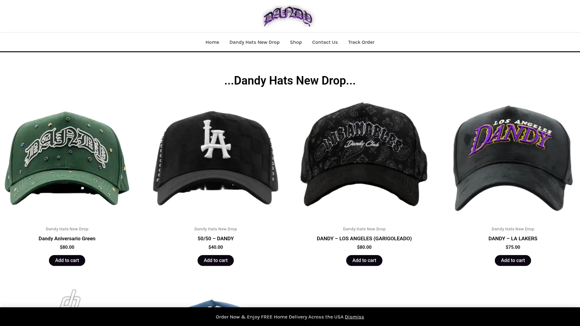 dandyhat.org screenshot