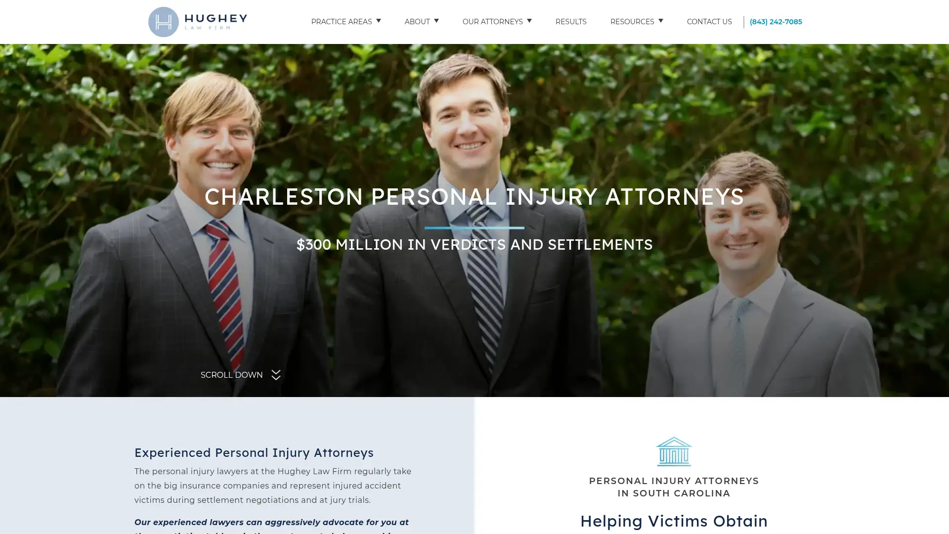 hugheylawfirm.com screenshot
