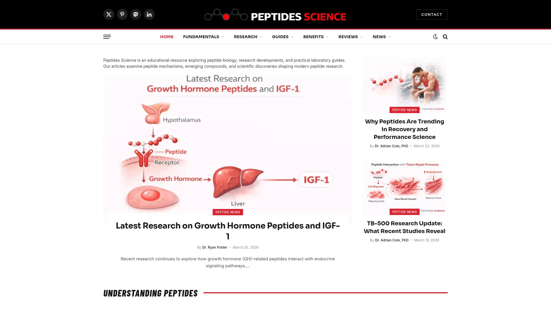 peptides-science.org screenshot