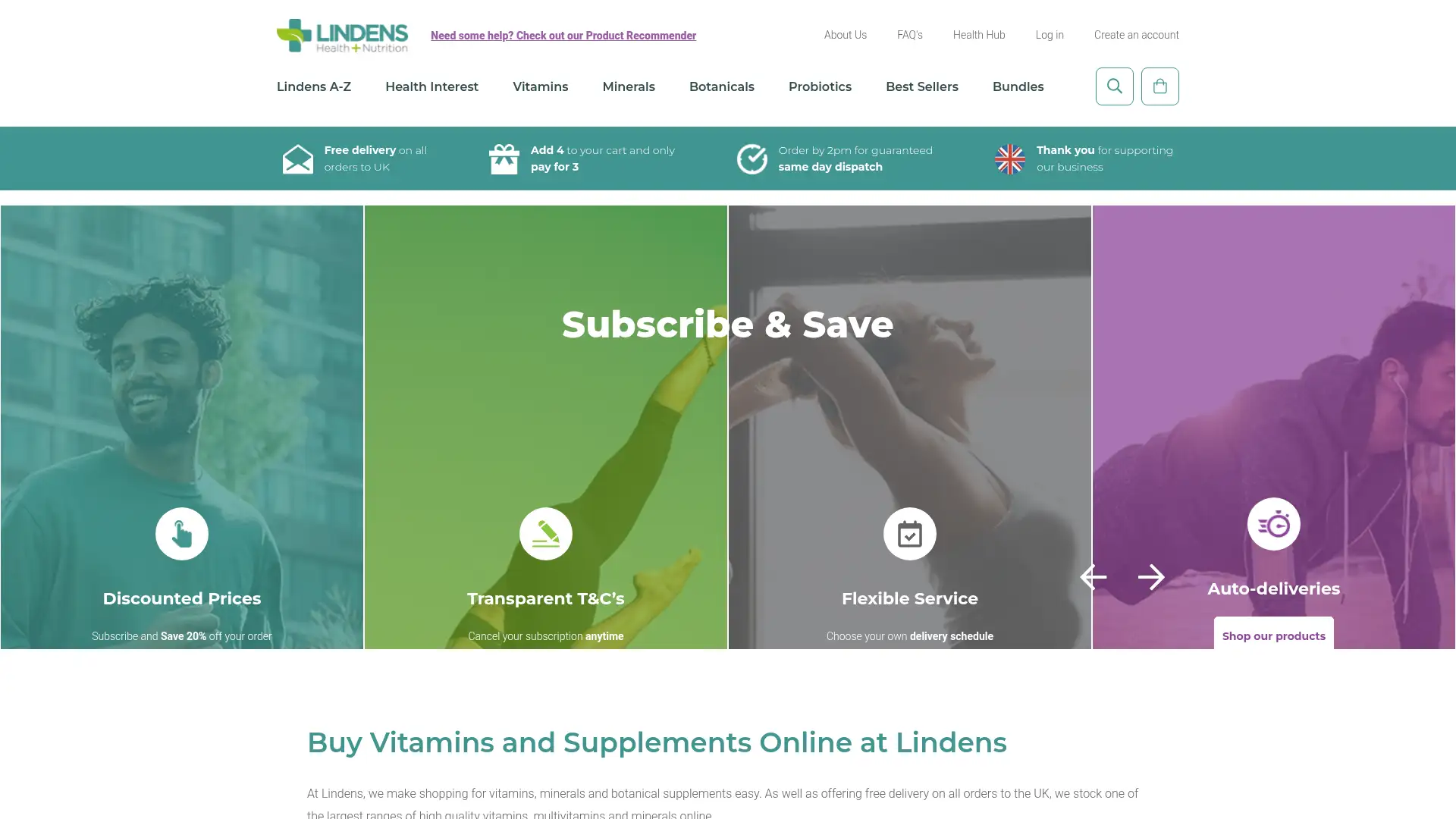 lindens.co.uk screenshot