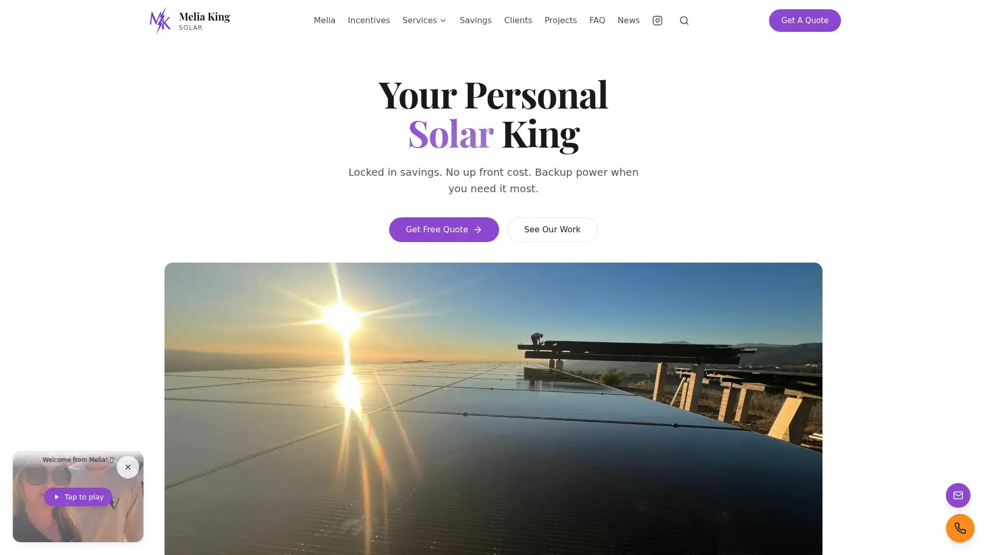 meliasolar.com screenshot