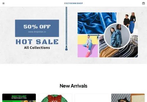 cozygennishop.com screenshot