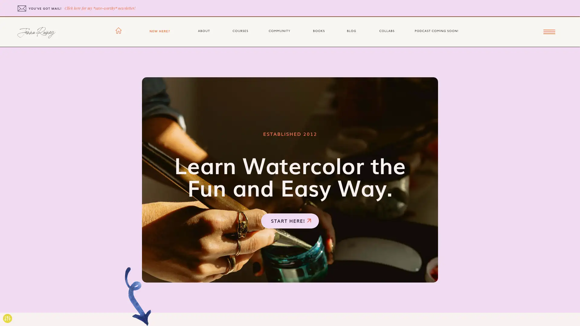 jennarainey.com screenshot