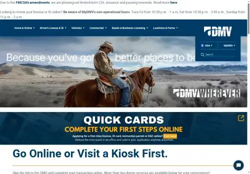 dmv.nv.gov screenshot