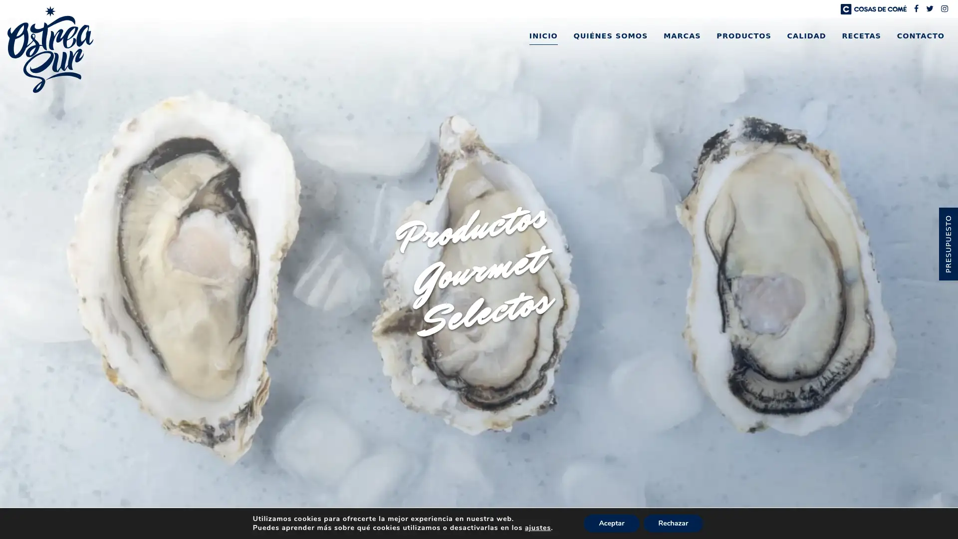ostreasur.es screenshot