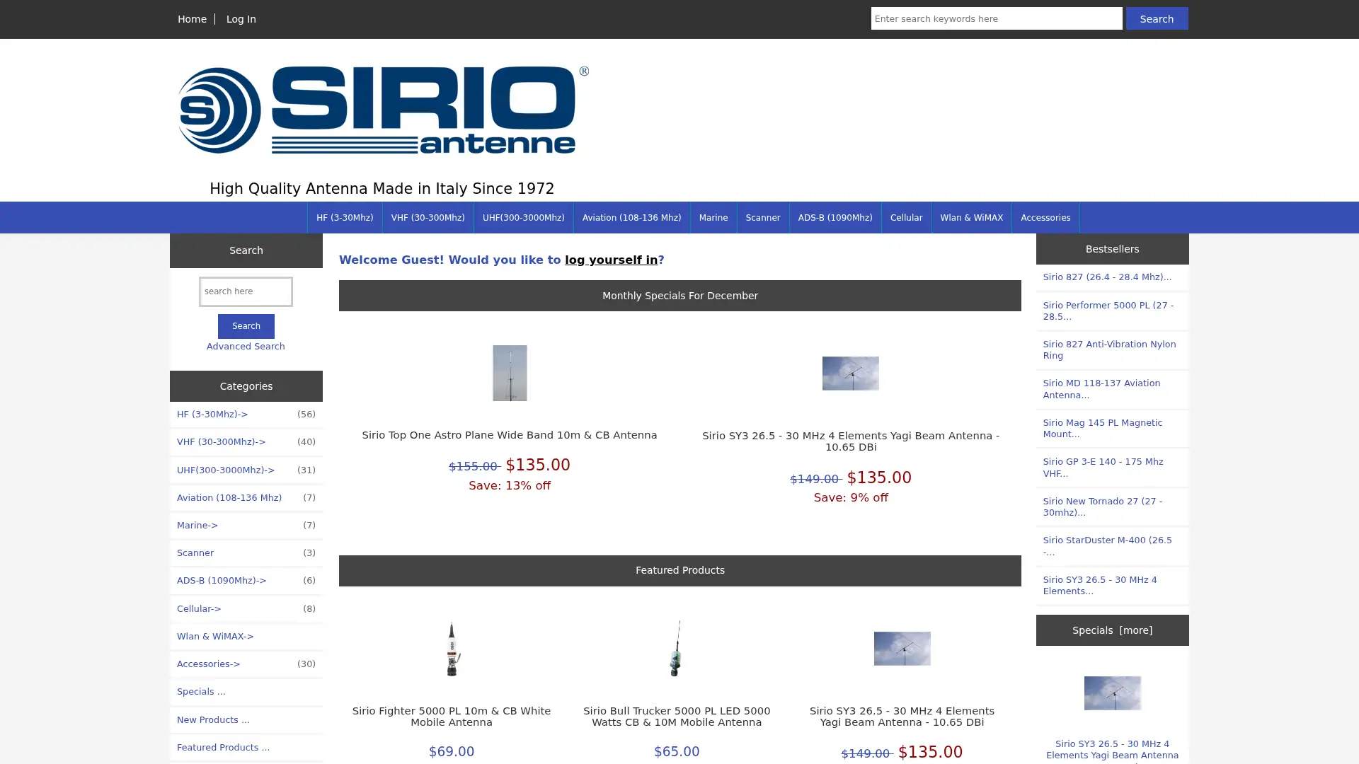 sirio.store screenshot