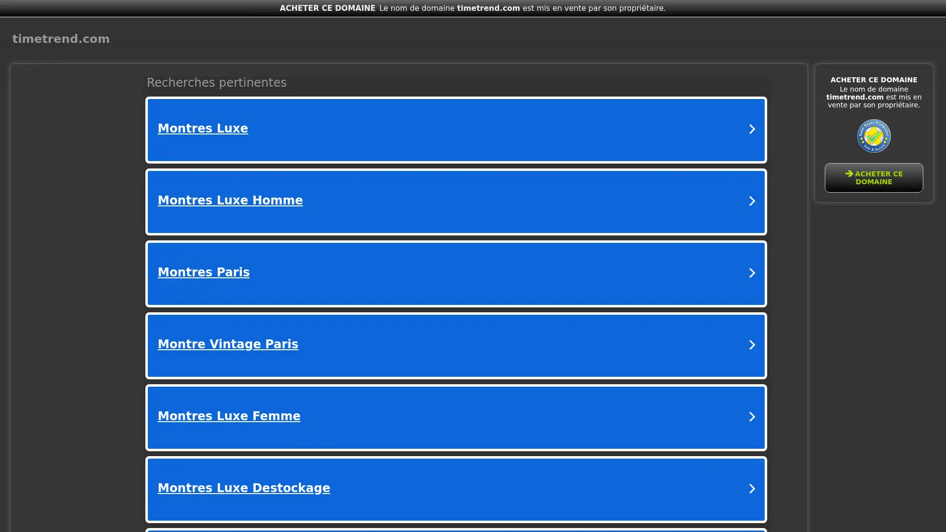 timetrend.com screenshot