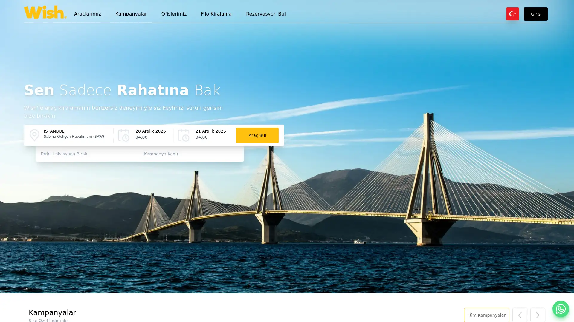 wishcarrental.com screenshot