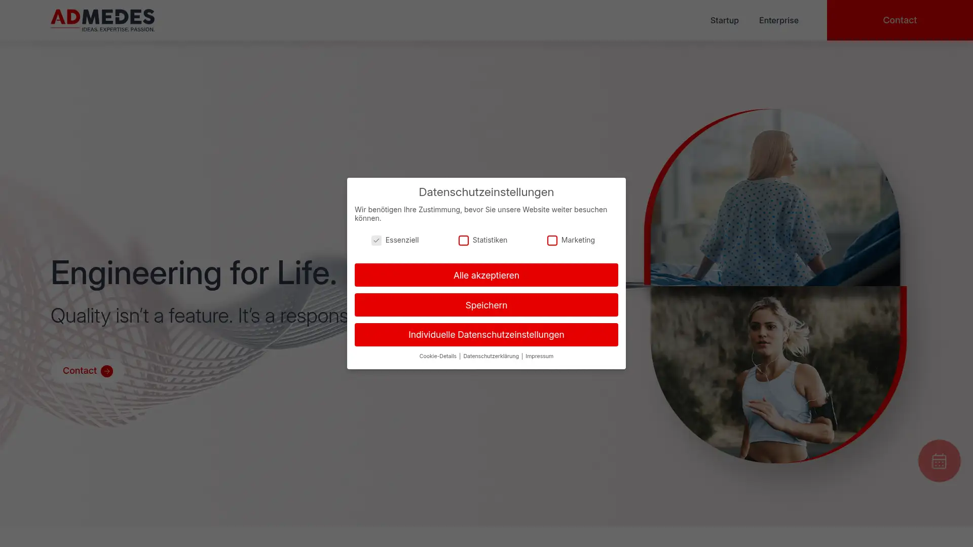 admedes-engineering.com screenshot