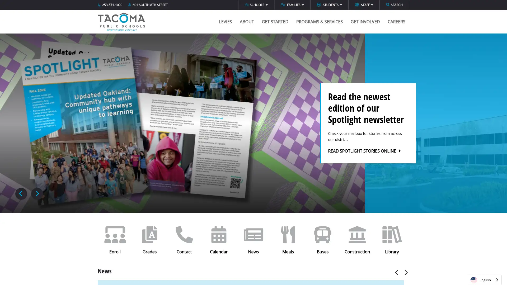 tacomaschools.org screenshot