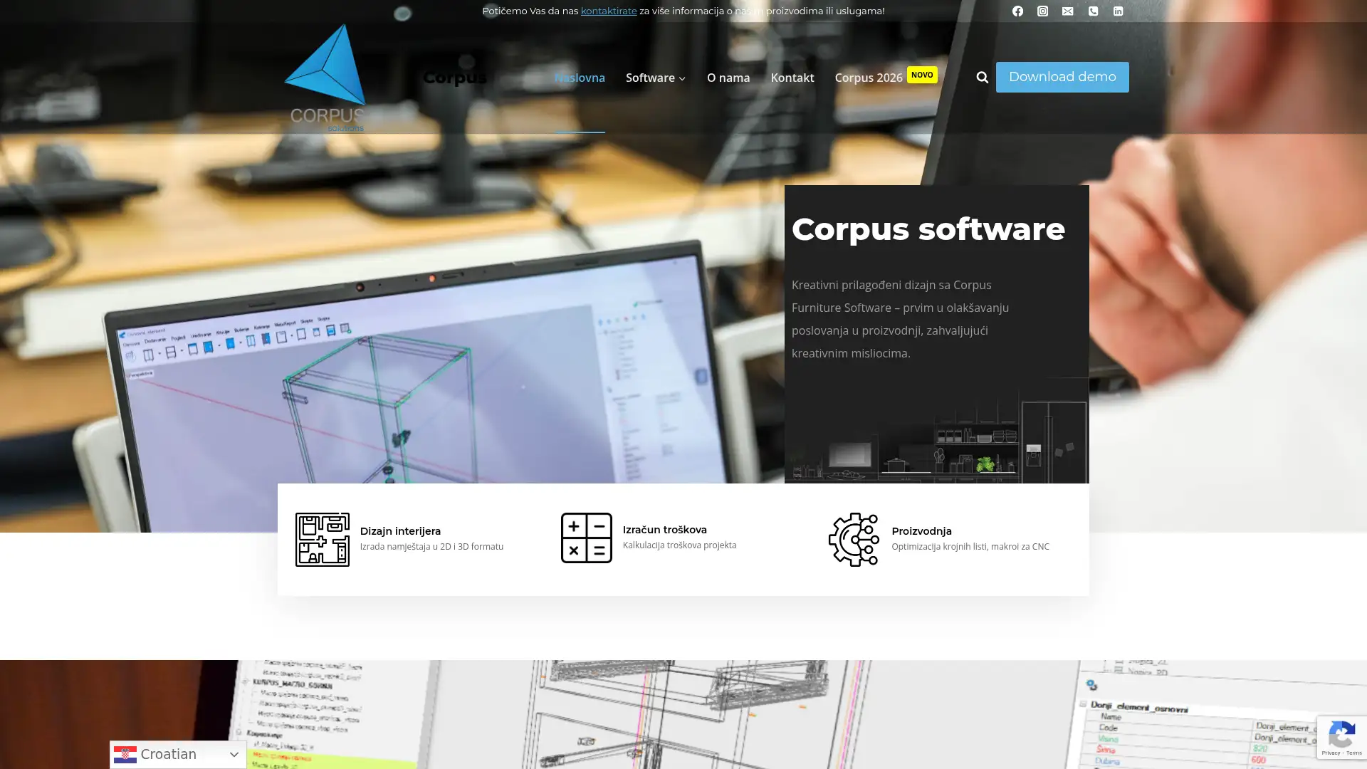 corpus.hr screenshot