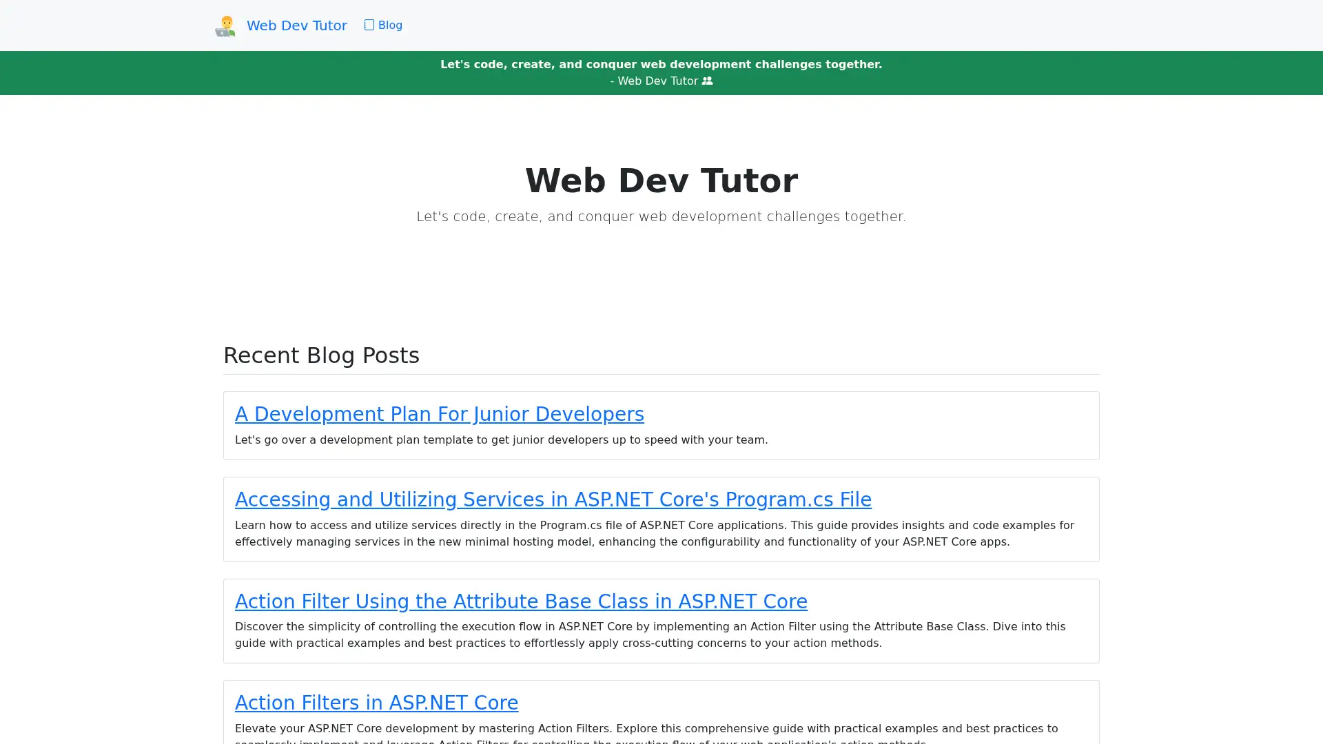 webdevtutor.net screenshot