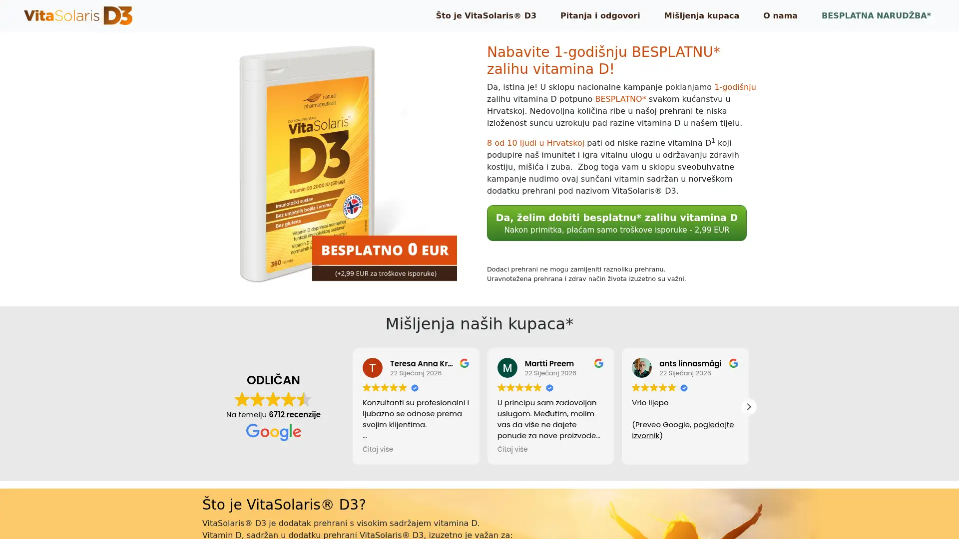 vitaminbesplatno.hr screenshot