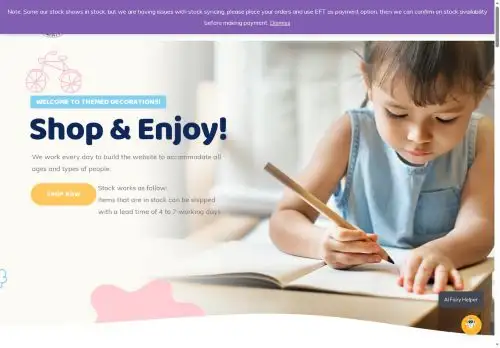 themed-decorations.co.za screenshot